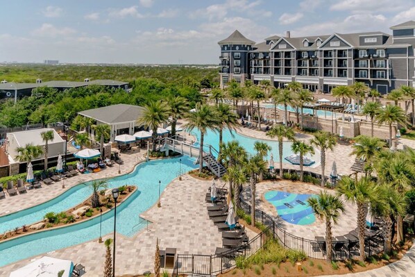 Enjoy a romantic walk over the charming bridge leading to a picturesque beach escape.