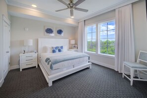 A large bedroom with ample space, ideal for a family or a group of friends sharing travel adventures.