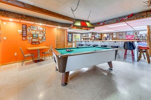 Pool Table & Bar Area | Central Heating & A/C | Near UTV Trails