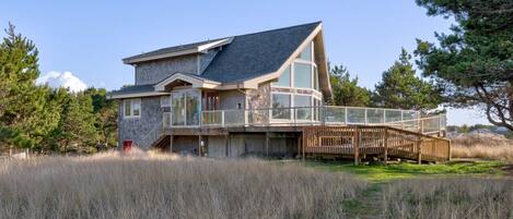 Northwest view of the property