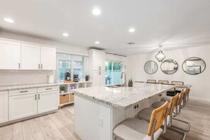 Update Kitchen with Coffee Bar and Island Seating