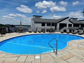 Double Feature: Take in the pool and lake view while basking in the sun