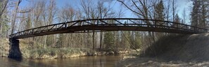 Bridge connecting walking trails