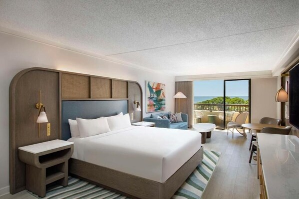 Bedroom. Exact unit will be assigned upon arrival. Views, colors, and decor may vary.