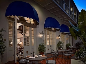 Patio. Exact unit will be assigned upon arrival. Views, colors, and decor may vary.