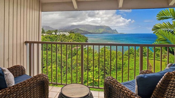 Pali Ke Kua #217 - Covered Lanai Bali Hai View - Parrish Kauai