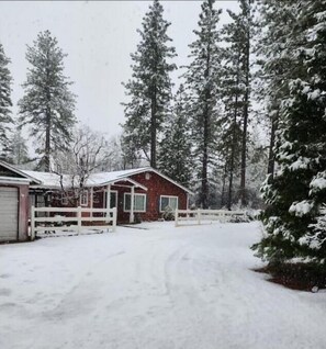 Winter wonderland in the mountains