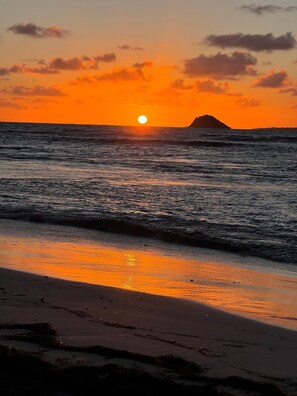 Sunrise with Booby Island in the view