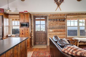 Indoors, Hardwood, Stained Wood, Couch, Home Decor