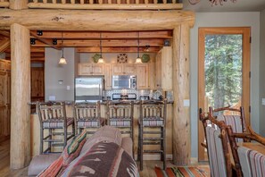 Indoors, Hardwood, Stained Wood, Furniture, Living Room