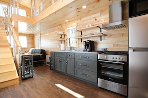Fully stocked kitchen