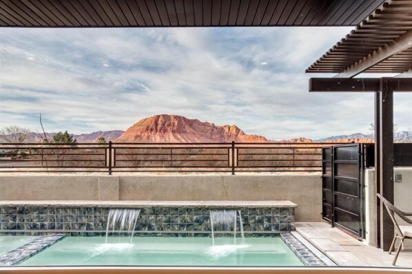 Private Pool and Spa with View