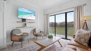 Relax and watch some TV near the beach!