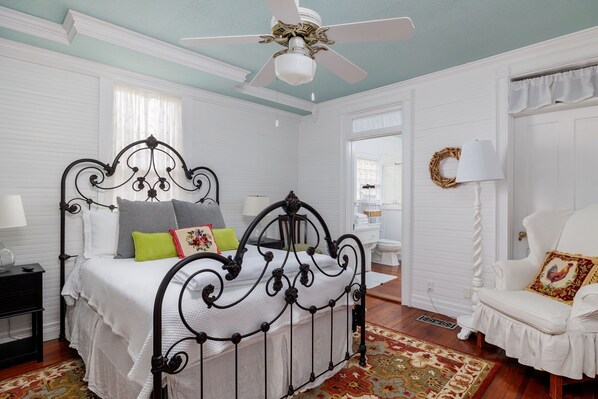 Unwind in the tranquil ambiance, where soft lighting and serene décor create the perfect retreat after a day of exploring Fredericksburg