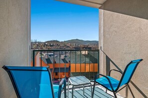 Mountain views from the privacy of your balcony.