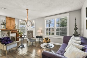 Fine furnishings are accented with treasures from the city and surrounding areas