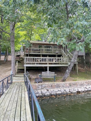 View of cabin from dock