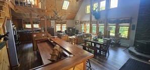 Large Open Concept Living Room/Dining/Kitchen