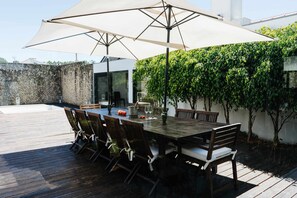 Patio,View (from property/room),Balcony/Terrace,Seating area,Swimming pool