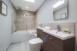 Bathroom with natural skylight