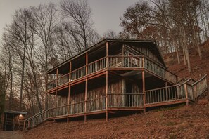 Outside Cabin House Upstairs and Downstairs View