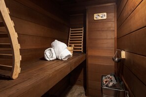 Sweat out your stress in style in our relaxing sauna