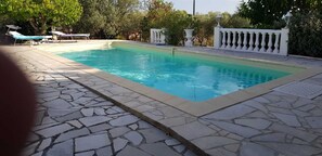 Evening by the pool