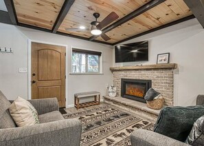 The cozy living room is the perfect place to relax!