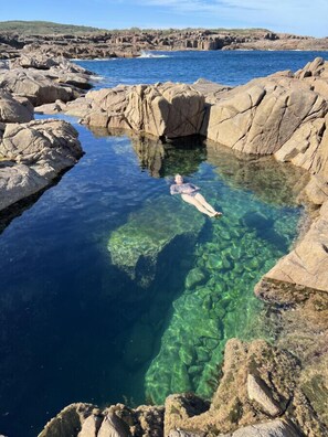 Boat Harbour rock pool a stone's throw from the property