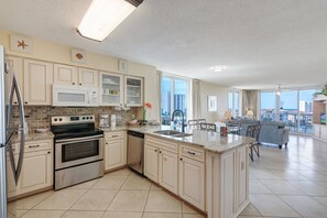 Indoors, Kitchen, Microwave, Oven, Ceiling Fan