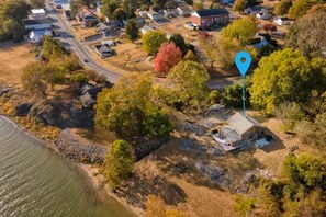 Aerial view, water access 