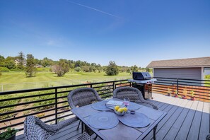 Deck | Gas Grill | Dining Area | Mountain & Golf Course Views