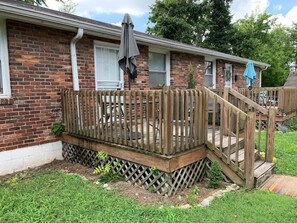 enjoy outside time on private deck