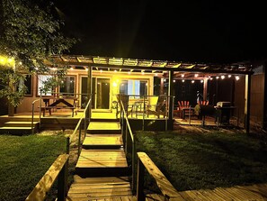 Night view of back
Porch area