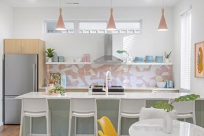 This home is perfect for entertaining bridal groups, girl trips, couples & more!