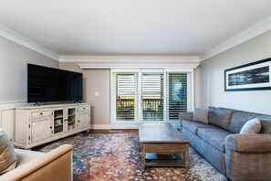 Doors in great room lead out to your ocean front deck