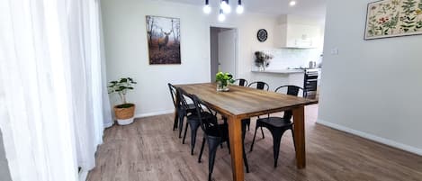 Dinning area and kitchen.