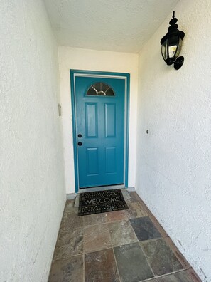 Front entrance door where guest will enter from