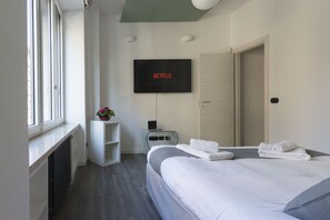 Bedroom with smart TV