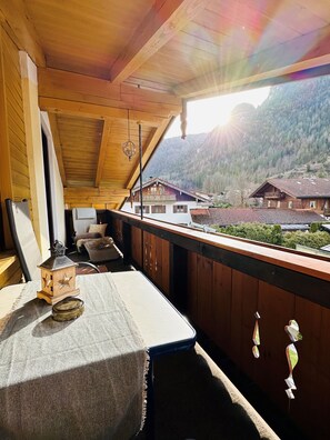 Ferienwohnung Magda, 1 bis 2 Personen, 35 qm, Wohn-/Schlafraum, Schlafcouch, Balkon-Balkon