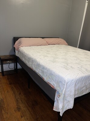 Queen size bed and night stand