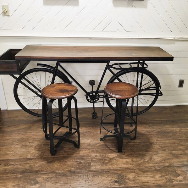 Carefully detailed dining area