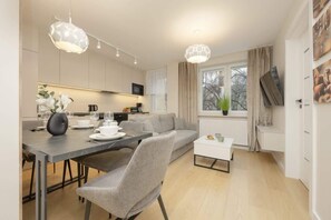 Living room with television