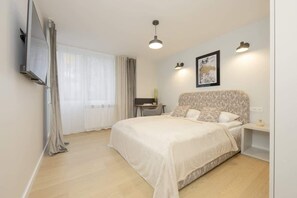 Bedroom with a large wardrobe