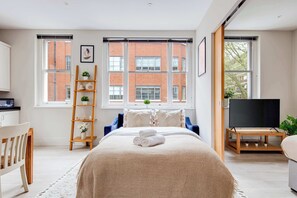 The sofa can be converted into a bed