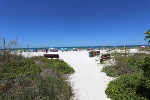 Only a few steps to the beautiful beach