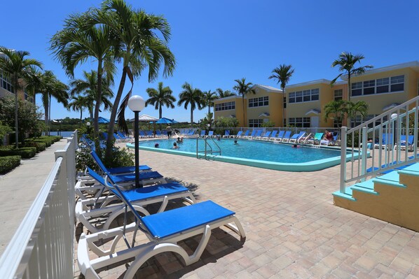 Awesome pool area with ample seating