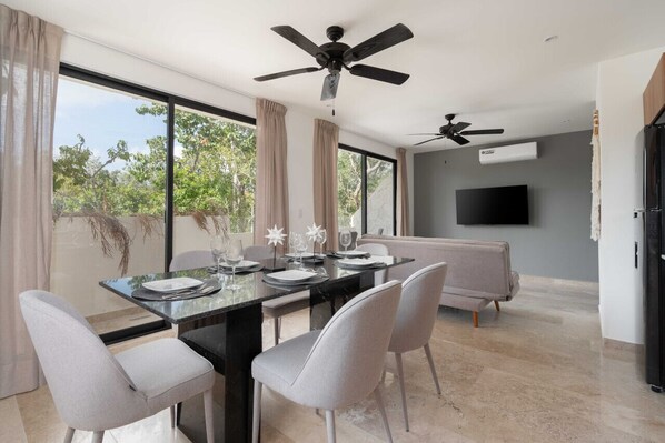 Gather and dine in style in our spacious and inviting dining area.