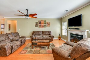 Living Room | Central Air Conditioning & Heating | 1st Floor