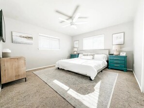 Master bedroom with King size bed